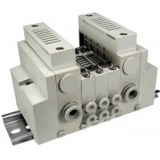 SMC solenoid valve 4 & 5 Port VQ VV5Q12-C, 1000 Series, Base Mounted Manifold, Non Plug-in, Connector Kit